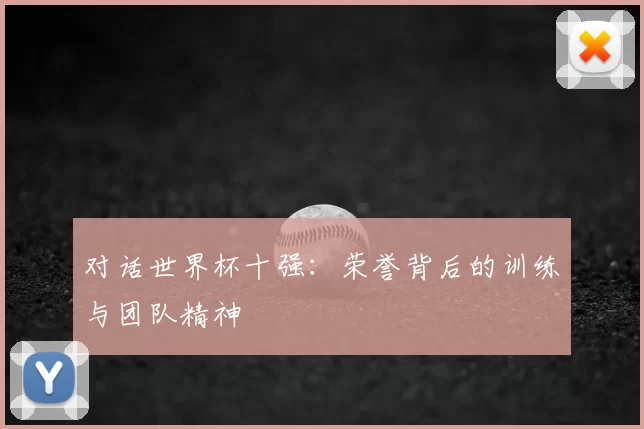 对话世界杯十强:荣誉背后的训练与团队精神