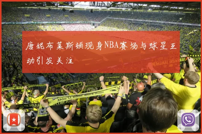唐妮布莱斯顿现身NBA赛场与球星互动引发关注