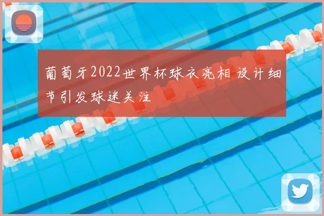 葡萄牙2022世界杯球衣亮相 设计细节引发球迷关注
